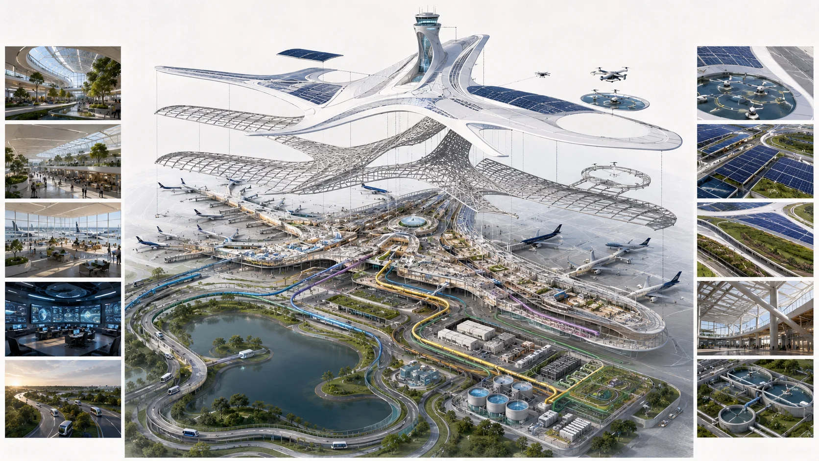 Human-Centred Airport concept visual